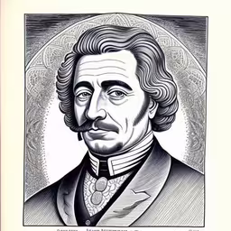 a man in a suit and tie looking forward,an illustration of the president william davis,a drawing of a person, possibly an american soldier,a portrait is shown in a framed picture,a drawing of a man with a mustache