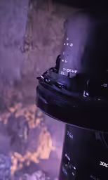 a black object is shown from the ground