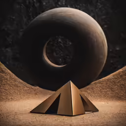 two folded and folded paper standing near a spiral object