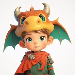 a little boy dressed up like the brave child