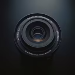 an optical lens mounted on the wall with the camera pointed straight up
