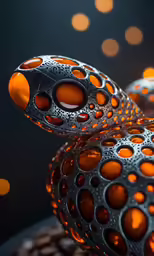 three orange bubbles with some white dots on them