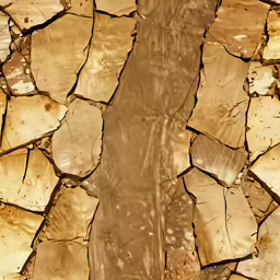 some kind of rocks with a reflection of water on it