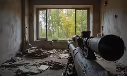 a bullet from an arg in a dirty building