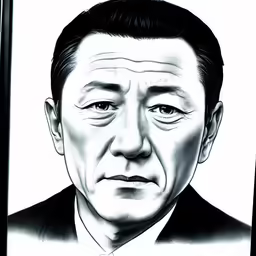 an old drawing of ronald reagan from an old painting