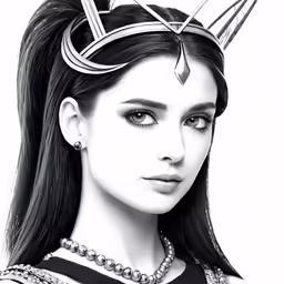 an image of a girl with her hair styled like a hair comb