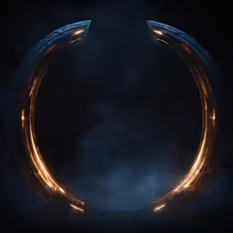 a ring shaped object with lights in the middle
