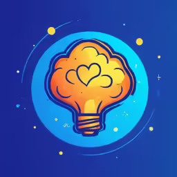 a bright lightbulb with a heart shaped lightbulb inside