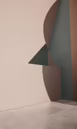 an abstract photo is shown on the wall