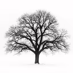 a large tree that is in the snow