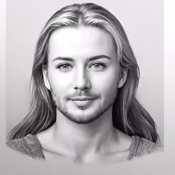 a man with long hair and long beard