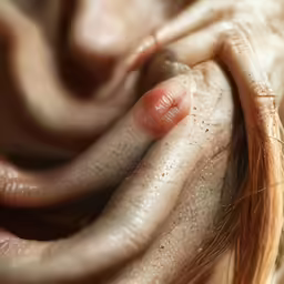 this is an image of a skin condition that looks natural