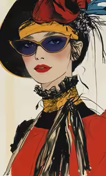 this is a fashion illustration of a beautiful woman in an old fashion