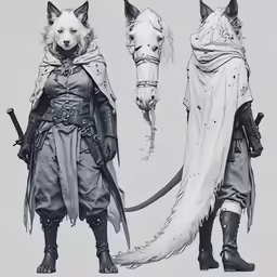 some of the character art for final fantasy movie