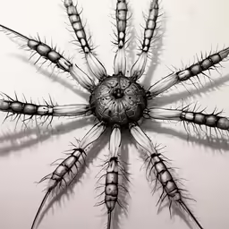 an insect is in the center of a flower