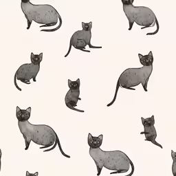a black and white photo with cats on it