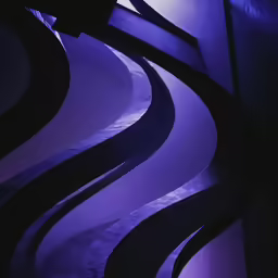 a purple picture that is very intense