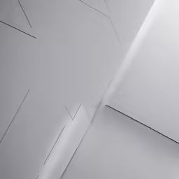 the interior of a room with the ceiling covered in line drawn