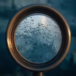rain drops on the mirror and water drops down the back