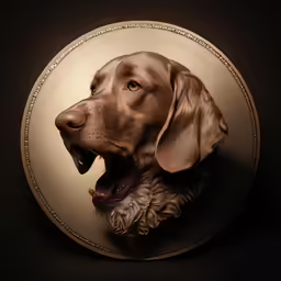 a picture of a dog with its mouth open