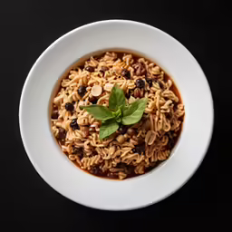 there is no rice and beans in this bowl