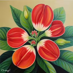 /tmp/FOOeMEdj3.jpg = painting of a flower with red flowers in its petals
,/tmp/FOOeMEdj3.jpg = a painting of red flowers with green leaves
,/tmp/FOOeMEdj3.jpg = the painting has flowers on it with green leaves
,/tmp/FOOeMEdj3.jpg = a painting of red flowers and green leaves
,/tmp/FOOeMEdj3.jpg = an oil painting of flowers with green leaves
,/tmp/FOOeMEdj3.jpg = the painting is of red flowers on a yellow background
,/tmp/FOOeMEdj3.jpg = a painting of red and green flowers in a vase
