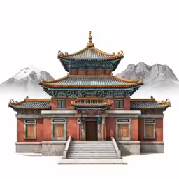 a building with steps leading to the roof