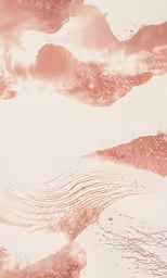 the abstract painting of water and brown clouds