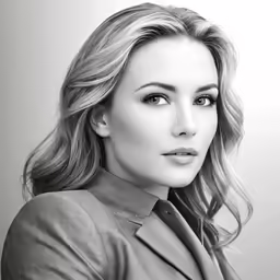 a close up of a woman with long blonde hair