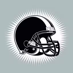 an illustration of a football helmet in black and white,a football helmet on a blue background,a black and white nfl football helmet is shown,the black football helmet on a gray background,football helmet with a black background and white rays