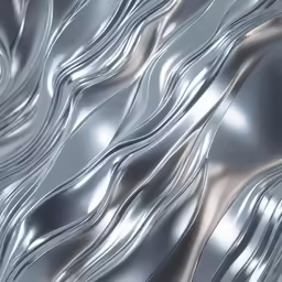 close up view of metal foil with a wavy pattern