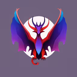 a picture of the dragon of some sort,a very pretty dragon with big horns on its body