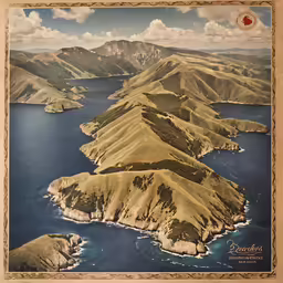 a very unusual looking island in the middle of the ocean