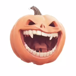 the face of a pumpkin, a scary halloween decoration