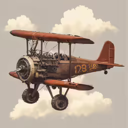 an old world war 2 bomber flying in the sky