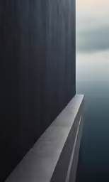 a lone light at the end of a ledge