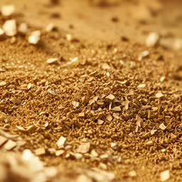 a dirt area with lots of little bits and gravel on it