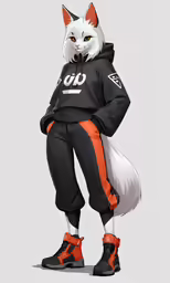 an orange and black cat standing on one leg