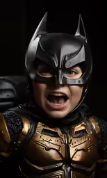 a person dressed up in the form of a batman