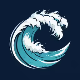 an image of a blue ocean wave