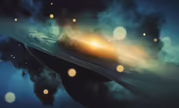 a close up of a plane and a distant structure