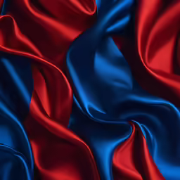the color of red and blue fabric is very bright