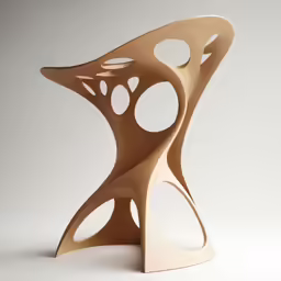 a tall piece of furniture that looks like a bird