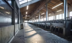 a photo of a large building with rows of seats in it