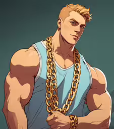 a guy is wearing a chain around his neck,a man with a large golden chain around his neck