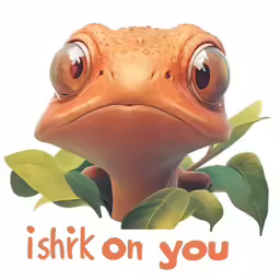 there is a frog sitting on the branch with leaves around it