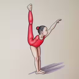 a drawing of a woman doing a handstand,a drawing of a female figure doing yoga