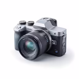 the sony q camera is shown with a full lens