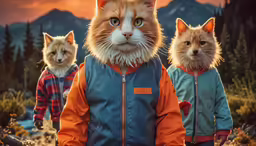 the head and shoulders of two cats are shown in a scene from a movie