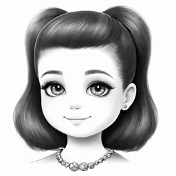 an animated cartoon character in black and white